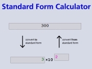 Jouer à Standard form calculator