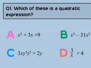 Jouer à Test yourself - quadratics