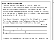 Jouer à How tablature works ?