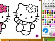 Jouer à Hello kitty coloring
