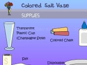 Jouer à Colored salt vase