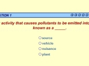 Jouer à Causes polluant quiz