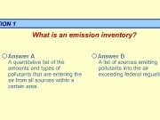 Jouer à Emission inventory quiz