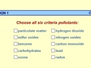Jouer à Pollutants criteria quiz