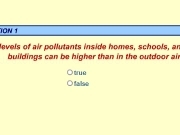 Jouer à Pollutants inside homes