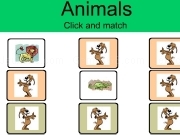 Jouer à Click and match - animals