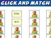 Jouer à Click and match - action words