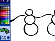 Jouer à Snowmens coloring