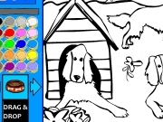 Jouer à Friends dog coloring