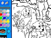 Jouer à Mountain dogs coloring