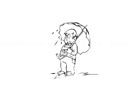 Jouer à How to draw a little boy under the rain