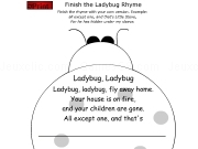 Jouer à Finish the ladybug rhyme