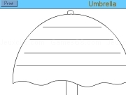 Jouer à Umbrella letter print