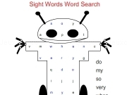 Jouer à Sight words word search - robot