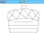 Jouer à Acorn letter print
