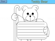 Jouer à Teddy bear letter print