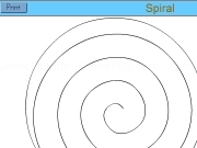 Jouer à Spiral letter print
