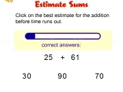 Jouer à Estimate sums