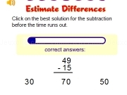 Jouer à Estimate differences