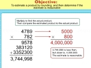 Jouer à Estimate a product b rounding