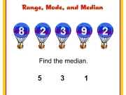 Jouer à Range mode and median