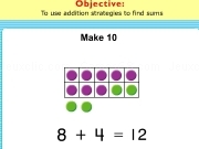 Jouer à Use addition strategies to find sums