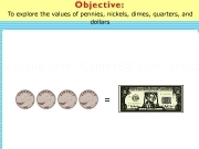 Jouer à Explore the values of pennies