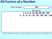 Jouer à All factors of a number