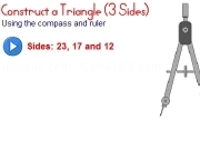 Jouer à Construct a triangle - 3 sides