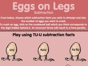 Jouer à Eggs on legs - substraction