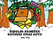 Jouer à Rudolph reindeer gathers xmas gifts