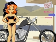 Jouer à Motorbike girl dress up