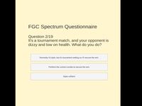 Jouer à FGC Spectrum questionnaire