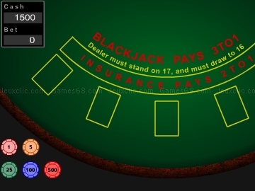 Jouer &agrave; Blackjack pays 3to1