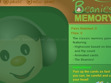 Jouer &agrave; Beanies Memory