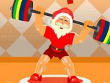 Jouer &agrave; Santa claus weightlifter